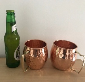 Taza de Café Ecológica de Cobre Puro, Estilo Clásico, Hecha a Mano en India, Base de Succión, Alta Calidad, Fabricante de Artesanía India, Personalizable - Product Image 3