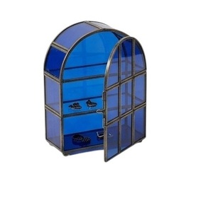 Caja de Joyería de Vidrio de Color Verde Premium con Diseño Geométrico y Paneles con Detalles en Dorado, Contenedor de Almacenamiento para Regalos, Caja de Joyería de Latón - Product Image 3