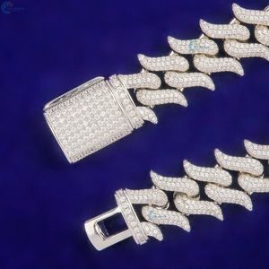 Pulsera Thorn Cuban Link con diamantes cultivados en laboratorio, pulsera hip hop para él. - Product Image 4