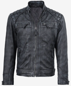 Chaqueta de Motero para Hombre, de Cuero PU, Corte Ajustado, con Botones Cubiertos, Anti-UV, Transpirable, Resistente al Viento, OEM, ODM, Venta al Por Mayor - Product Image 3