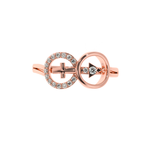 Anillo de Diamante Natural Solitairekart Faith & Direction, 0.15 ct, Color HI, Claridad VS-SI, Oro de 14 Quilates, 0.506 g - Product Image 2