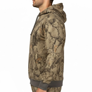 Sweat à capuche camouflage pour homme, manches longues, imprimé, en polyester respirant, pour la chasse - Product Image 3