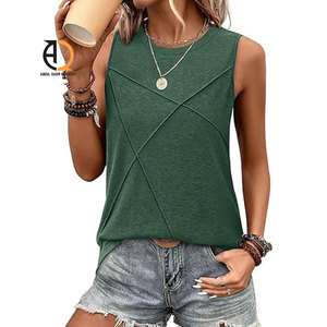 เสื้อกล้ามผู้หญิงลำลองผ้าฝ้ายแขนกุด - Product Image 4