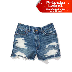 Shorts de Mezclilla Personalizados OEM para Mujer, Estilo Urbano, Estampado de Grafiti, Pierna Ancha, Holgados, de Talle Bajo, Estilo Y2K, Gran Venta - Product Image 1