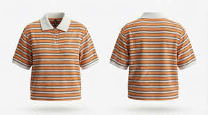 Camiseta Polo a Rayas de Diseño Único Personalizado, Mangas Cortas, Ajuste Cómodo, Verano, Moderna y Elegante, Venta al por Mayor, OEM, ODM - Product Image 5