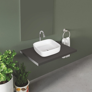 Nouveau design moderne, lavabo rectangulaire à poser, facile à nettoyer, lavabos en céramique écologiques pour salle de bain et hôtel - Product Image 4