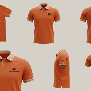 Camiseta Polo Informal para Hombre, Venta al por Mayor, Nuevo Diseño, Color Sólido, Transpirable, Mezcla de Algodón, Manga Corta, Logotipo Personalizado - Product Image 5