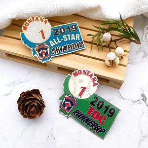 Insignes en métal avec logo personnalisé en Chine Épinglette en émail dur doux, Marktex - Product Image 5