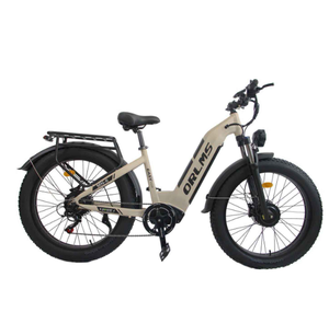 Bicicleta Eléctrica SMLRO-MN-6 con Motores Duales de 2000W/3000W, 52V 23AH, Frenos de Disco Hidráulicos, Azul/Caqui - Product Image 1