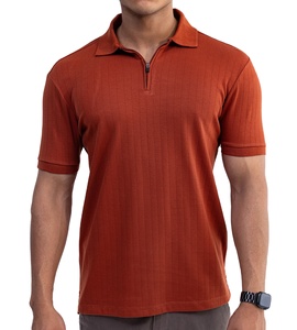Última calidad, perfecto para el uso diario y el atuendo, cuello vuelto con cremallera, Color naranja, logotipo personalizado, comodidad ligera - Product Image 1
