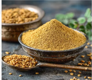Polvo de Semillas de Fenogreco, Especia de Fenogreco Entera, Polvo de Methi Molido para Sazonar y Uso en Alimentación - Product Image 1