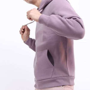 เสื้อฮู้ดดี้ผู้ชายคุณภาพสูง ผ้าฝ้ายพรีเมียม กันยับ สไตล์ลำลอง สตรีทแวร์ สกรีนโลโก้ได้ ขายส่ง - Product Image 5