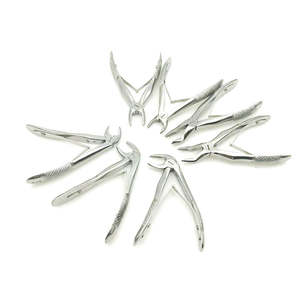 Kit de Herramientas de Laboratorio Dental de Ortodoncia, 7 Piezas, Acero Inoxidable, Fórceps de Extracción Dental para Niños, Manual, Básico, Quirúrgico - Product Image 1