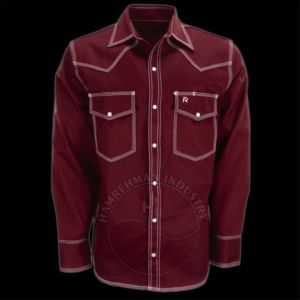 Camisas de Trabajo Ignífugas y Reflectantes, Seguras Sin Compromisos, de Algodón FR Ligero, Ropa de Trabajo con Certificación NFPA 2112 - Product Image 3