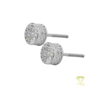 Boucles d'oreilles en moissanite noire de luxe, argent sterling 925, style hip hop, bijoux pour hommes et femmes - Product Image 2