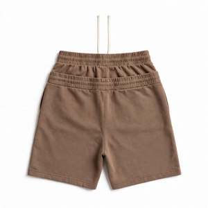 <b>Mens</b> Double Waist <b>Sweat</b> <b>Shorts</b> Casual Baggy <b>Shorts</b> With Drawstring Double Layer Waist <b>Shorts</b> Casual Gym <b>Shorts</b> Baggy <b>Shorts</b> Wear - Product Image 3
