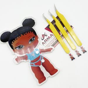 Professional Customized Eyelash Extension Tweezers Sustainable Stainless Steel Custom Logo Smooth <b>Precision</b> Durable Pointed Tip - Product Image 1