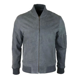 Custom Made Breathable <b>Leather</b> Bomber <b>Jacket</b> For Men <b>Long</b> Sleeves Best Selling Men Winter <b>Jacket</b> - Product Image 1