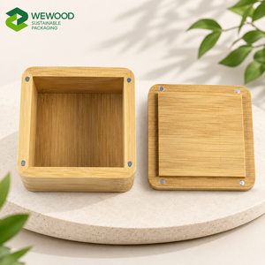Caja de Regalo Magnética de Bambú Ecológica con Logotipo Personalizado y Tapa para Té, Joyería, Relojes y Embalaje Premium - Product Image 3