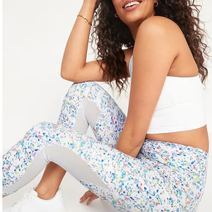 Leggings personnalisés pour femmes, sublimation, respirants, en mesh, leggings de sport, leggings capri - Product Image 4