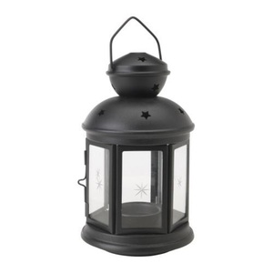 Best Decorative Unique Metal & Glass Matt <b>Black</b> Color Candle <b>Lantern</b> Classic Design Candle Holder <b>Lantern</b> For Home Decor - Product Image 1