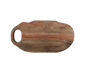 เขียงทรงสี่เหลี่ยมไม้มะม่วงทำมือเขียงหั่นชีสงานหัตถกรรมอินเดีย - Product Image 1