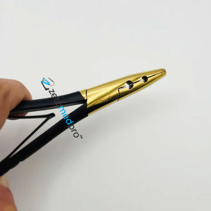 Pince à micro-perles professionnelle noire à 2 trous avec logo personnalisé OEM, pinces en acier inoxydable, outils d'extension capillaire - Product Image 2