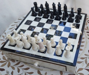 ILAHI's Eco-Friendly Rustic Polished Rectangle <b>Chess</b> <b>Board</b> Game 100% Handmade Pure Wood Animal/Love Style Customized Size <b>Chess</b> - Product Image 2