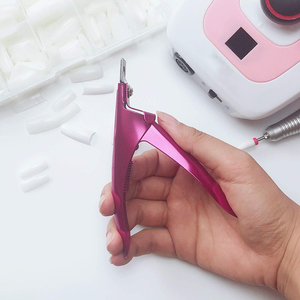 Coupe-ongles en titane rose, acier inoxydable allemand, 5,12 pouces, outil d'extension d'ongles en acrylique, coupe-ongles pour salon de beauté - Product Image 4