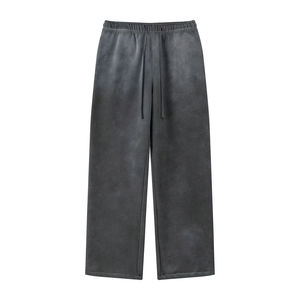 2026 Pantalon de jogging pour homme personnalisé, en molleton bouclette épais, coupe skinny évasée, taille élastique, effet empilé, pour le fitness, vente en gros - Product Image 3