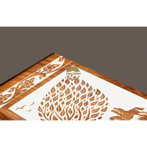 AYAANS Rosewood wooden Hand Carved Wooden Hot Selling cremation Urn <b>Box</b> for Adult Ashes Wholesale Cremation Urns (6X6X11)IN - Product Image 3