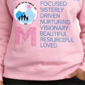 เสื้อสเวตเชิ้ตคอกลมสีชมพูสำหรับผู้หญิง ลาย MOM Love แขนยาว สวมใส่สบายทุกวัน เสื้อผ้าแฟชั่นทันสมัย - Product Image 6