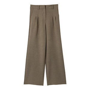 Pantalones de Vestir Cómodos y Profesionales para Mujer, Pantalones de Trabajo de Pierna Ancha, Cintura Alta, Transpirables, Largos, al por Mayor - Product Image 1
