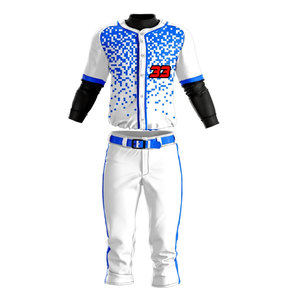 Uniforme de Béisbol Personalizado con Logotipo de Marca Altamente Recomendado, Conjunto de Spandex/Algodón/Fibra de Bambú, Transpirable, Anti-UV, Manga Corta, Tallas Grandes - Product Image 4