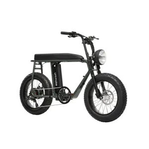Unimoke MK Army Green City Bike Urban Drivestyle PAS fat-pneumatico motorizzato bicicletta MIT