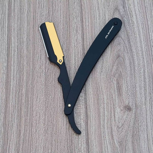 Angle Black Finish Black Razor With Gold <b>Lock</b> Precision Shaving <b>Tool</b> Ultimate Grooming Experience Adjustable Blade - Product Image 6