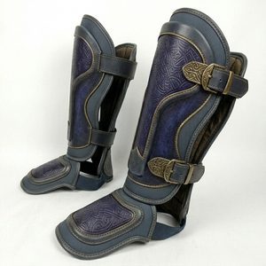 Protège-tibias en cuir élastique personnalisés pour l'entraînement de Muay Thai et de Kickboxing – Meilleurs protège-tibias de boxe avec OEM 2026 - Product Image 5