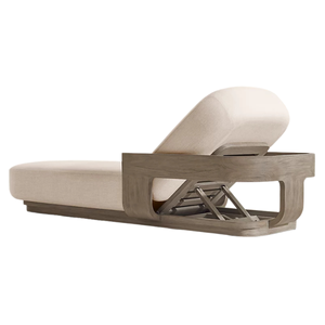 Tumbona de Teca Premium, Moderna, Reclinable, para Exteriores, Duradera, Ecológica, Silla de Descanso, Muebles de Jardín Personalizados con Cojín - Product Image 3