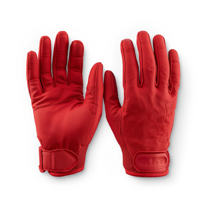 Gants de hockey sur gazon rouges professionnels, sans doigts, pour le sport, protection des mains pour l'entraînement, les matchs et les exercices. - Product Image 4