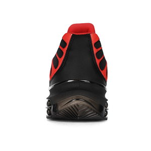 Zapatillas deportivas casuales con plataforma y cordones rojas/negras para hombre, ligeras, cómodas, transpirables, para exteriores, venta al por mayor de fábrica. - Product Image 1