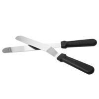 Ensemble de décoration de gâteaux 4 pièces, outils de pâtisserie ergonomiques en acier inoxydable rectangulaires, kit de glaçage et de décoration, résistant au four, usage professionnel