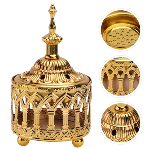 Brûleur d'encens religieux arabe artisanal et écologique pour la fragrance d'intérieur, les cadeaux de mariage et l'aménagement de luxe - Product Image 2