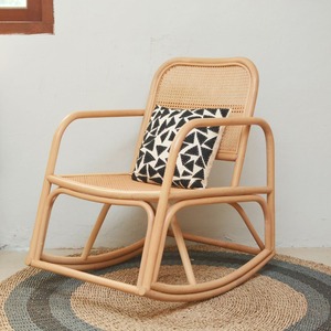 Fauteuils à bascule en rotin de qualité supérieure, fauteuil inclinable avec ottoman, offre exceptionnelle, meubles artisanaux - Product Image 3