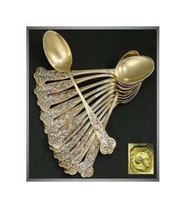 Cubiertos de portabilidad Premium de primera calidad, juego de acero inoxidable blanco mate dorado, fabricante personalizado, fábrica mayorista - Product Image 1