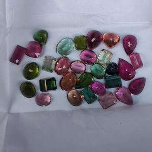 Hermosa Turmalina Natural Multicolor Facetada, Certificada, Encerada/Aceitada, Corte Cojín/Pera, 3-5 Quilates - Product Image 6