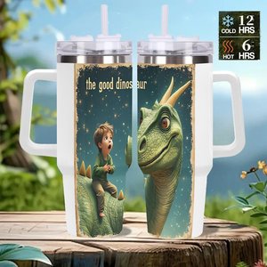 Vaso de Acero Inoxidable de 40 oz con Asa para Empresas de Plomería y HVAC - Product Image 2