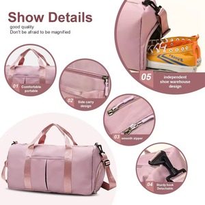Custom LOGO Sports Fitness <b>Bag</b> With Dry <b>Wet</b> Separation Lightweight Sports Gym <b>Bag</b> Overnight Weekend Travel Duffle <b>Bag</b> - Product Image 4