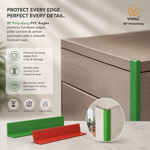 Profilé en L en PVC de haute qualité pour la protection des bords des panneaux muraux, décoration intérieure de meubles, fournisseur OEM personnalisé - Product Image 5