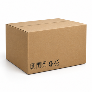 Boîte en carton ondulé rigide avec logo personnalisé, boîte mère à 4 rabats RSC, emballage d'expédition pour l'exportation - Product Image 1