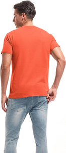 Camiseta de gran tamaño 100% de algodón para hombre, camiseta de cuello redondo de Color sólido para hombre, camisetas para hombre, camisetas nuevas - Product Image 3
